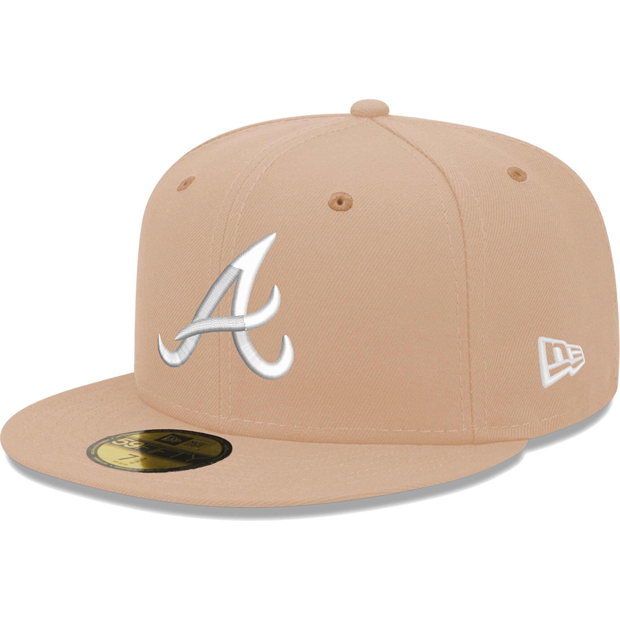 Atlanta Braves New Era 59FIFTY Fitted Hat - Khaki