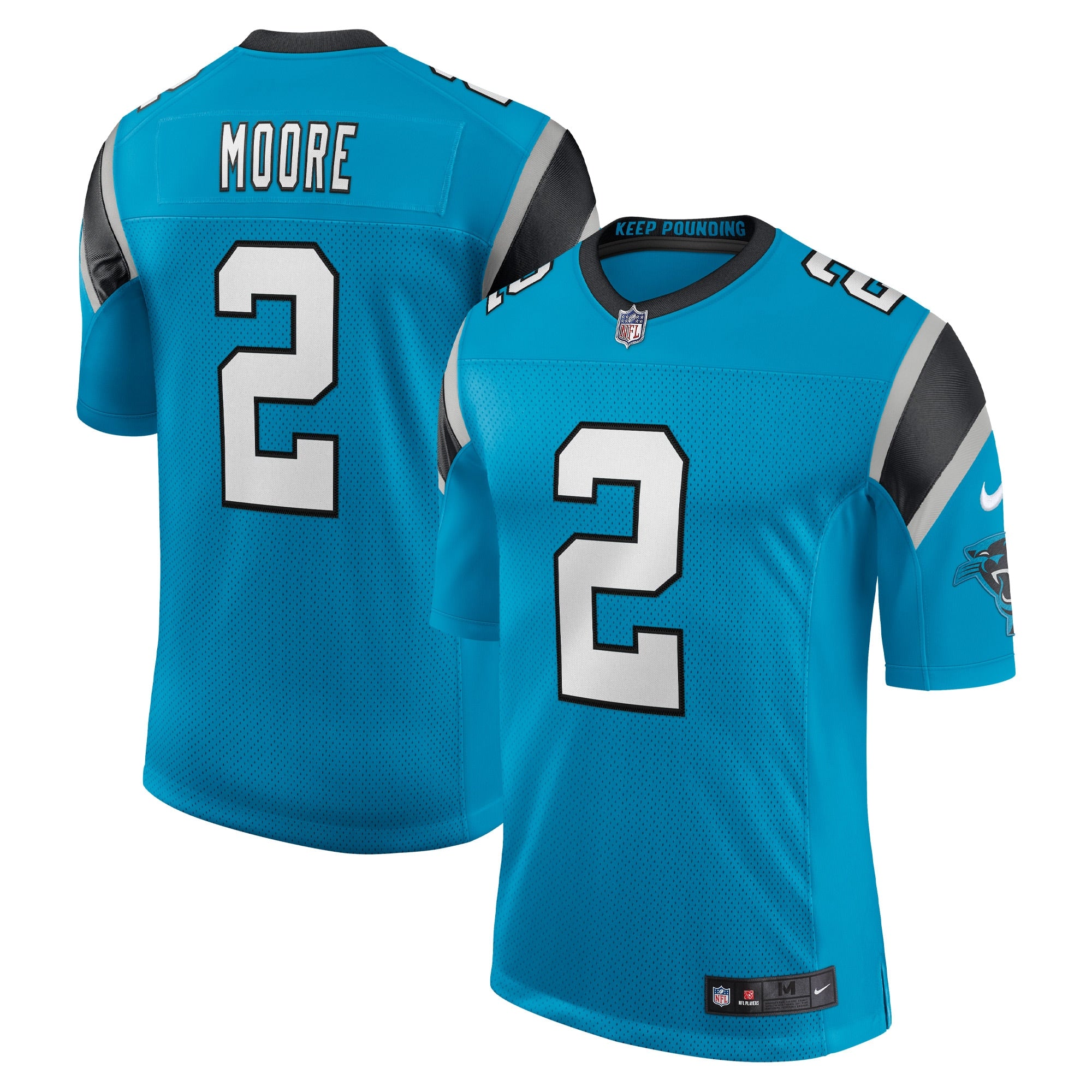 D.J. Moore Carolina Panthers Nike Vapor Limited Jersey   Blue