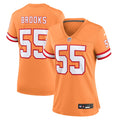 Women s Nike Derrick Brooks Orange Tampa Bay Buccaneers Throwback Game Jersey