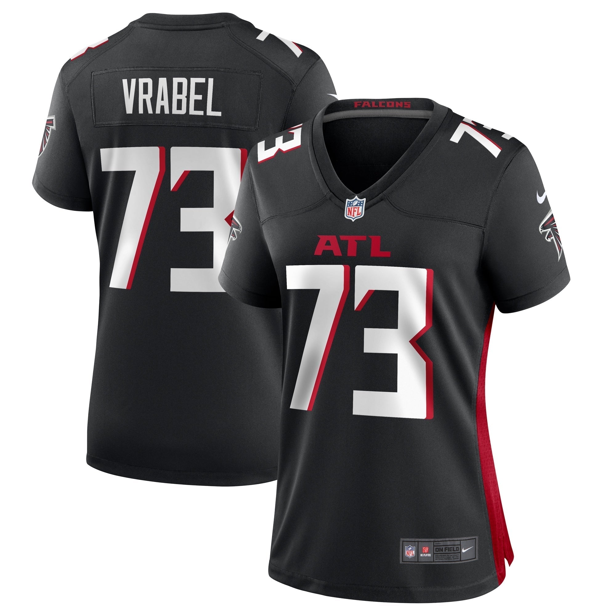 Women s Nike Tyler Vrabel Black Atlanta Falcons Player Game Jersey