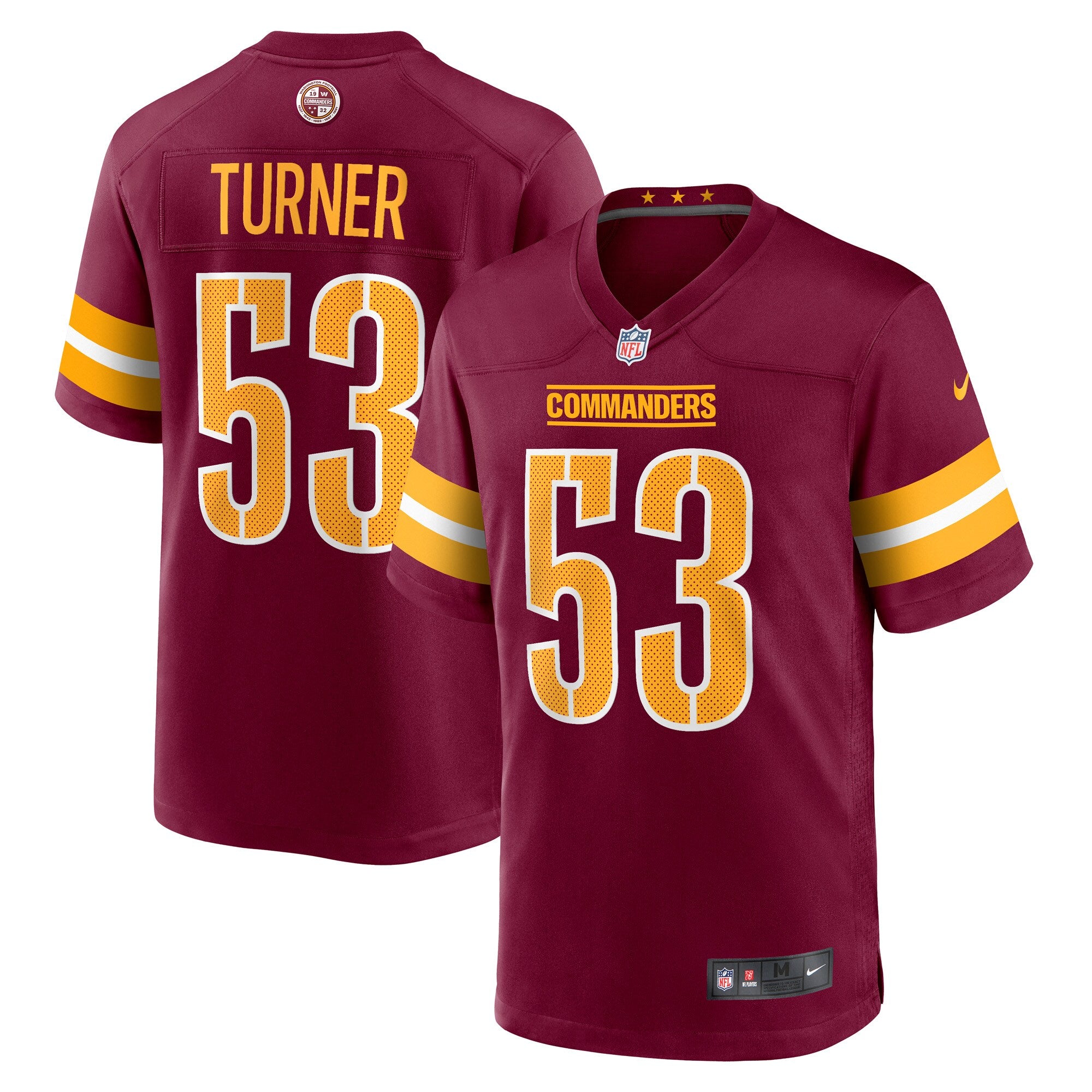 Trai Turner Washington Commanders Nike Player Game Jersey   Burgundy