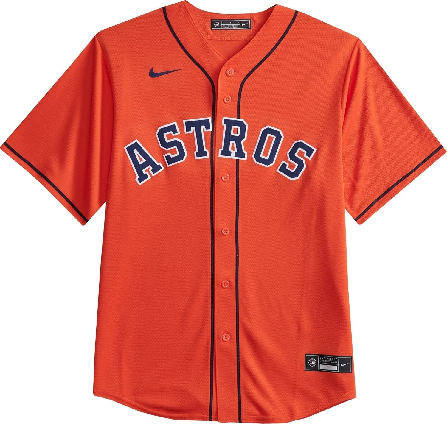 Nike Men's Houston Astros Blank Official Replica Alt Jersey