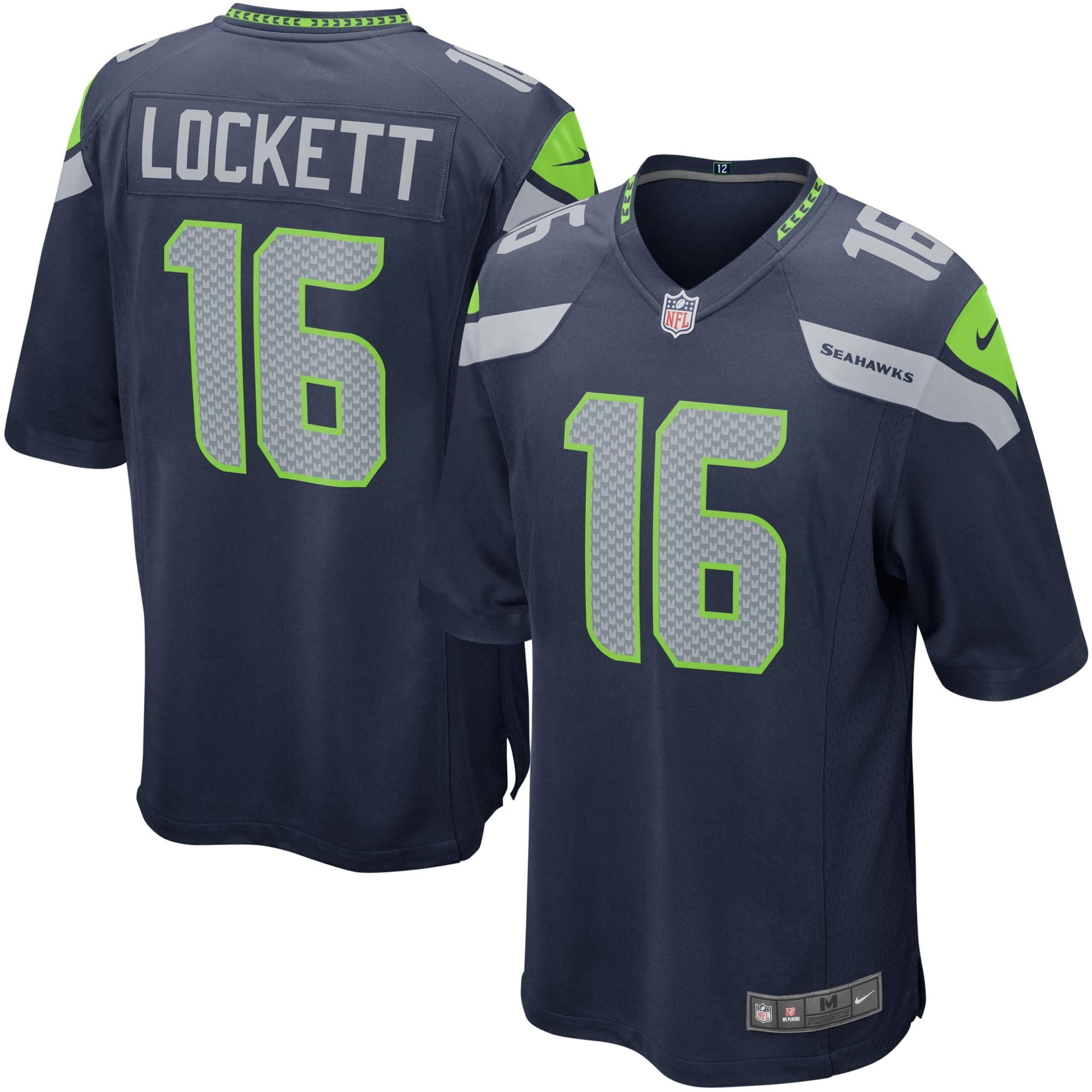 Youth Nike Tyler Lockett Navy Seattle Seahawks Game Jersey