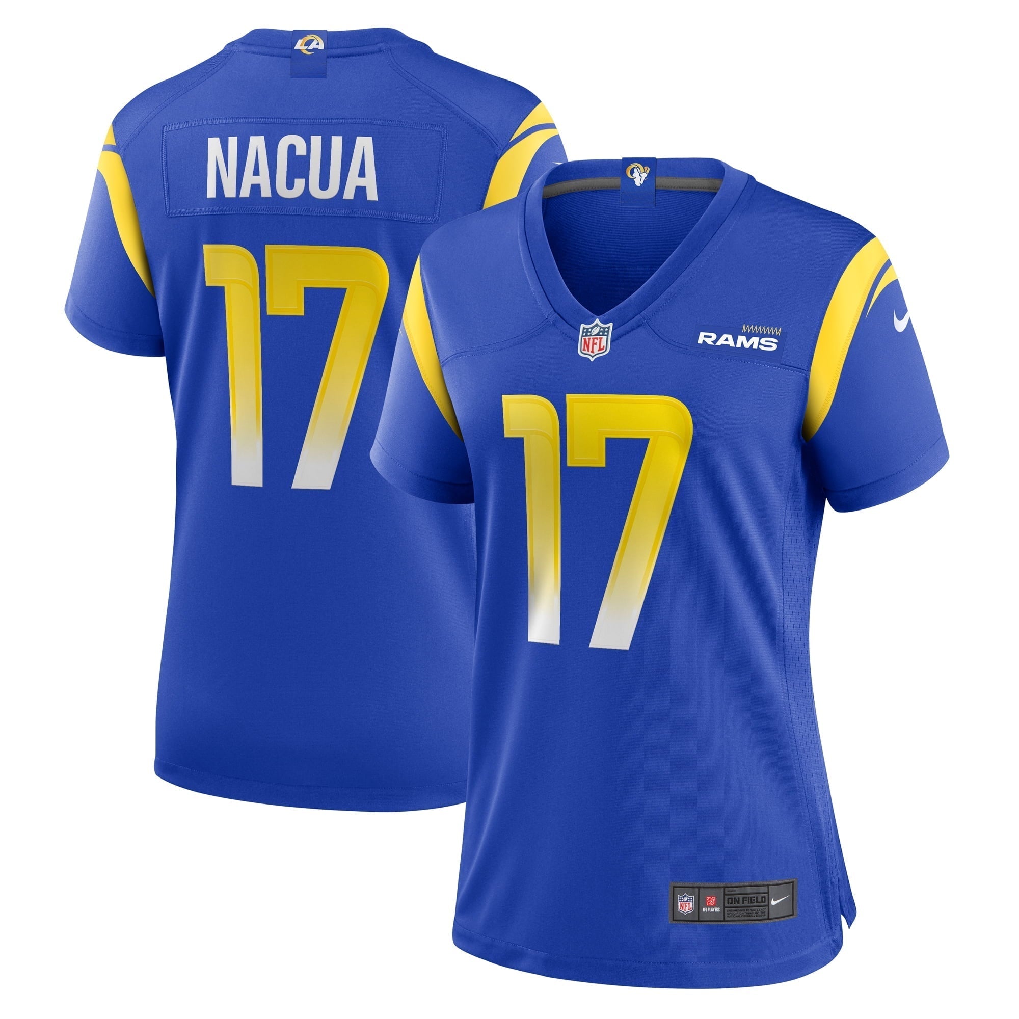 Women s Nike Puka Nacua Royal Los Angeles Rams Home Game Jersey