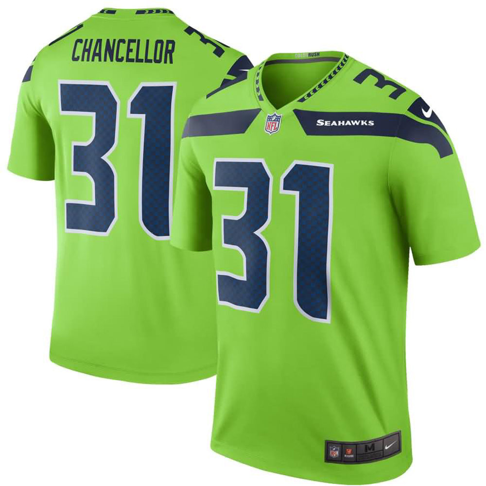 Youth Seattle Seahawks Kam Chancellor Legend Jersey Green