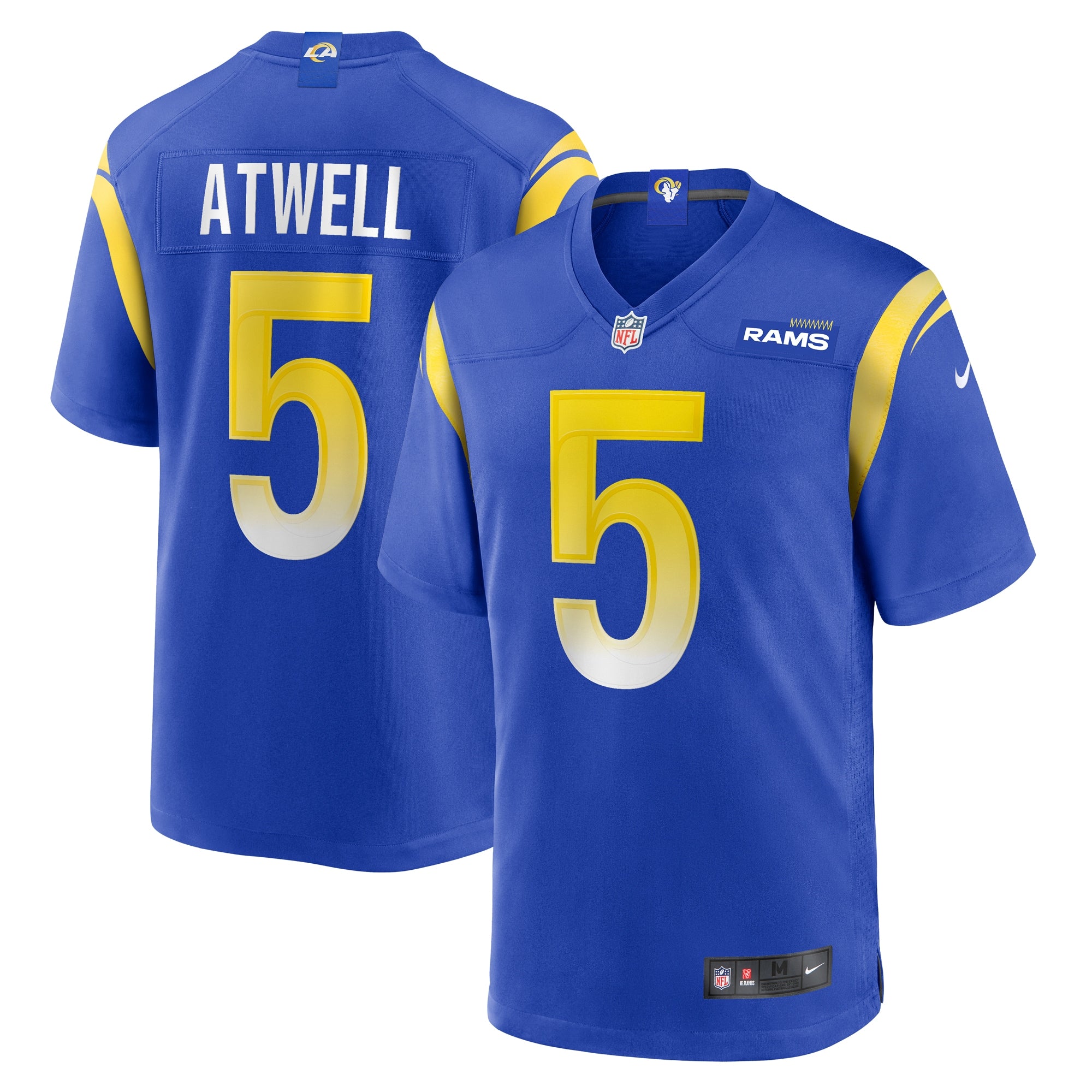 Tutu Atwell Los Angeles Rams Nike Home Game Jersey   Royal