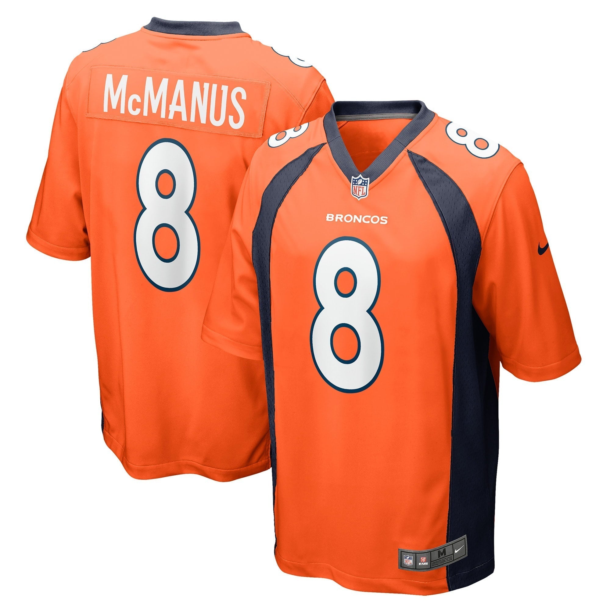 Men s Nike Brandon McManus Orange Denver Broncos Game Jersey