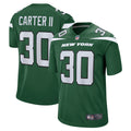 Men s Nike Michael Carter II Gotham Green New York Jets Game Jersey