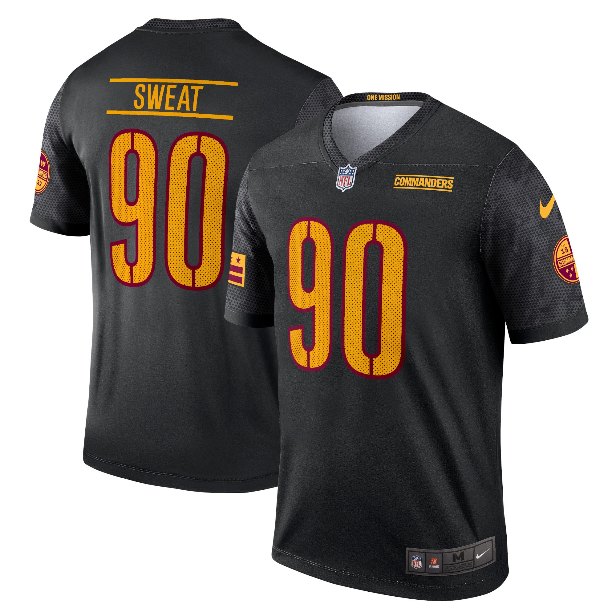 Montez Sweat Washington Commanders Nike Alternate Legend Jersey   Black