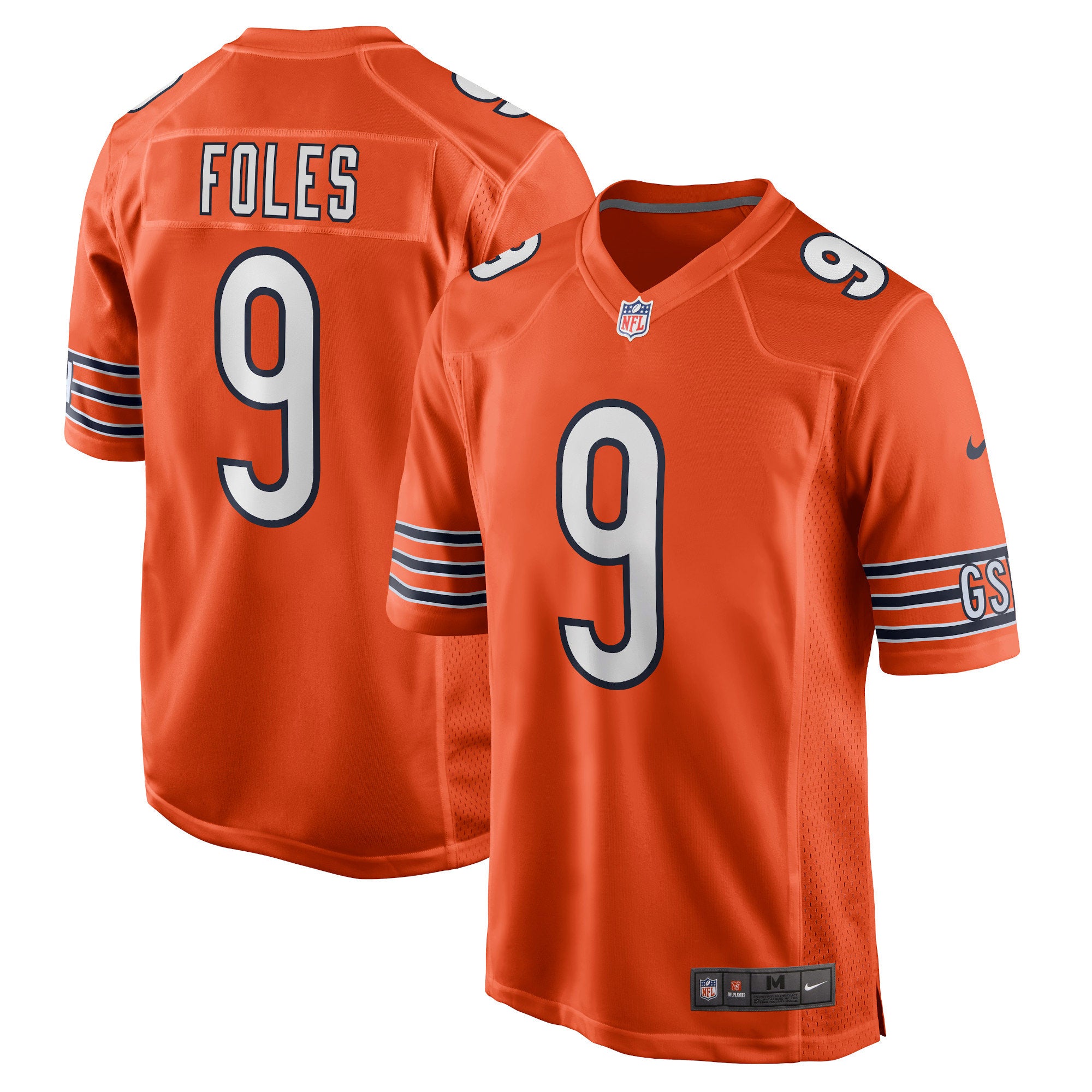 Nick Foles Chicago Bears Nike Game Jersey   Orange