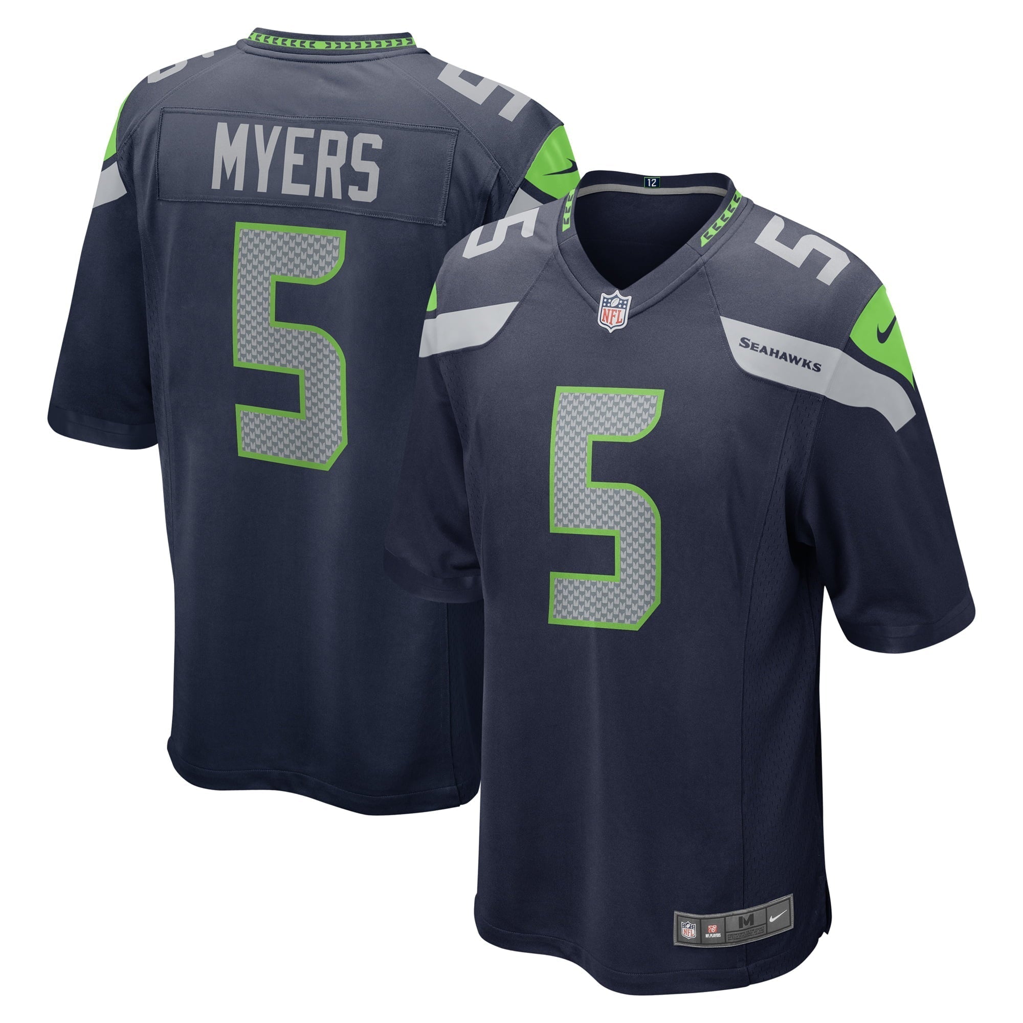 Men s Nike Jason Myers College Navy Seattle Seahawks Game Jersey