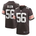 Men s Nike Dakota Allen Brown Cleveland Browns Game Player Jersey