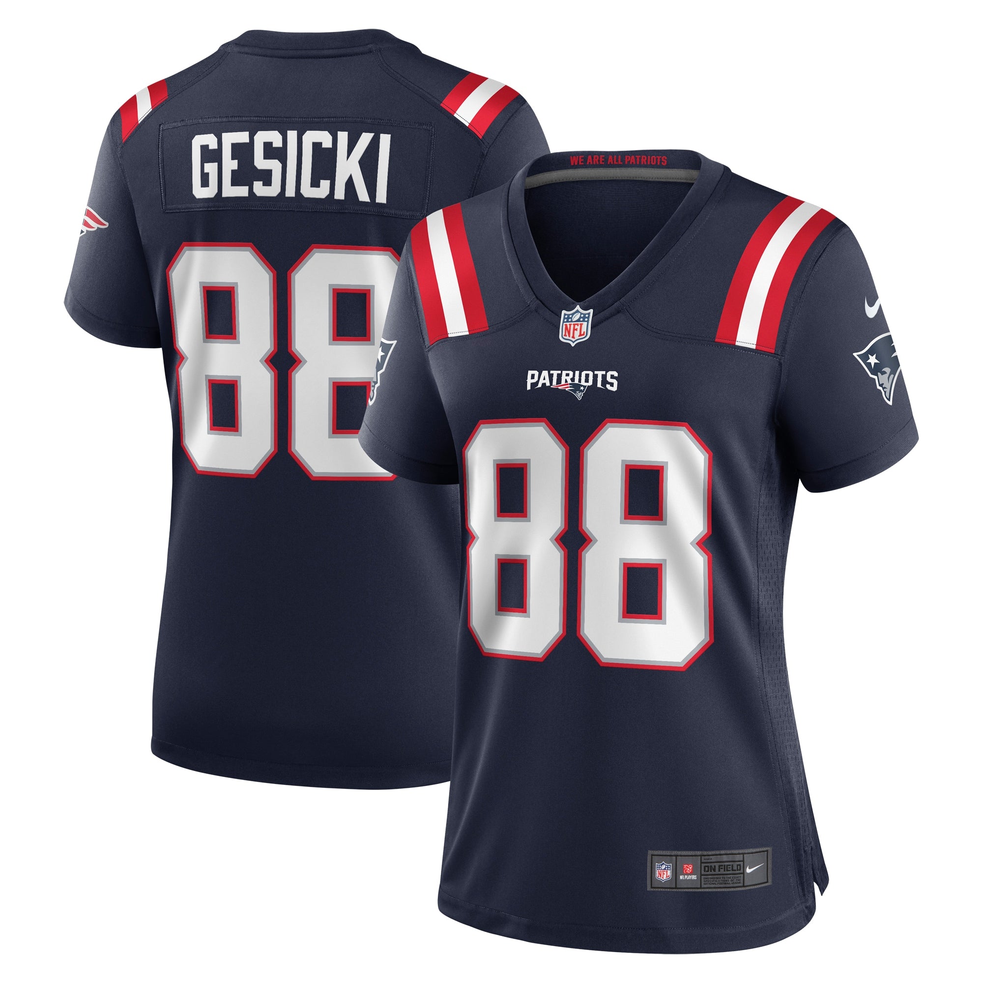 Mike Gesicki New England Patriots Nike Women s Game Jersey   Navy