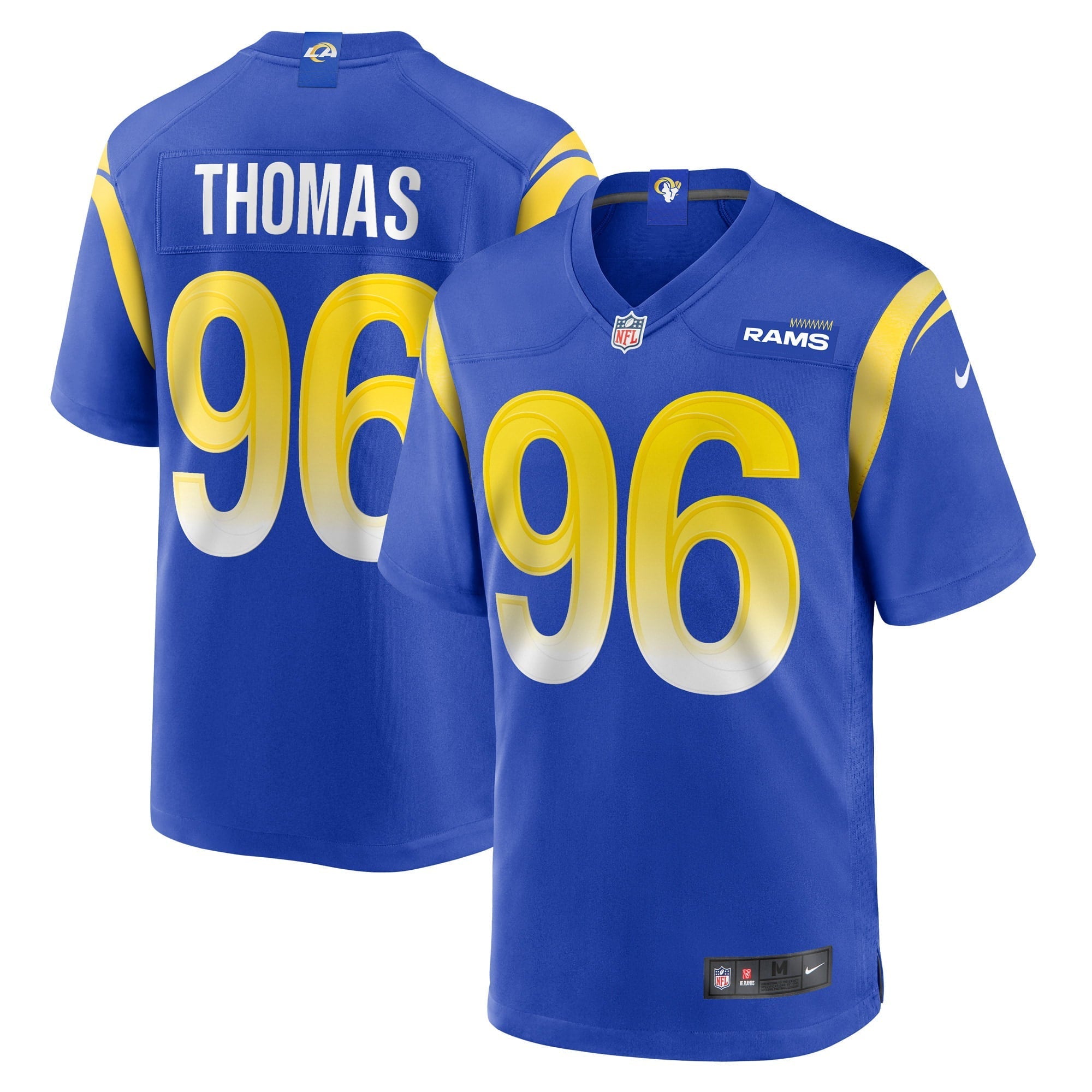 Men s Nike Keir Thomas Royal Los Angeles Rams Game Player Jersey