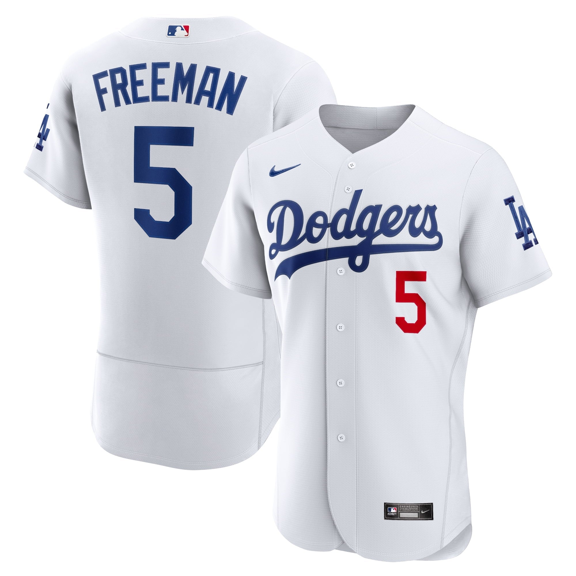 Men's Nike Freddie Freeman White Los Angeles Dodgers Authentic Player Jersey