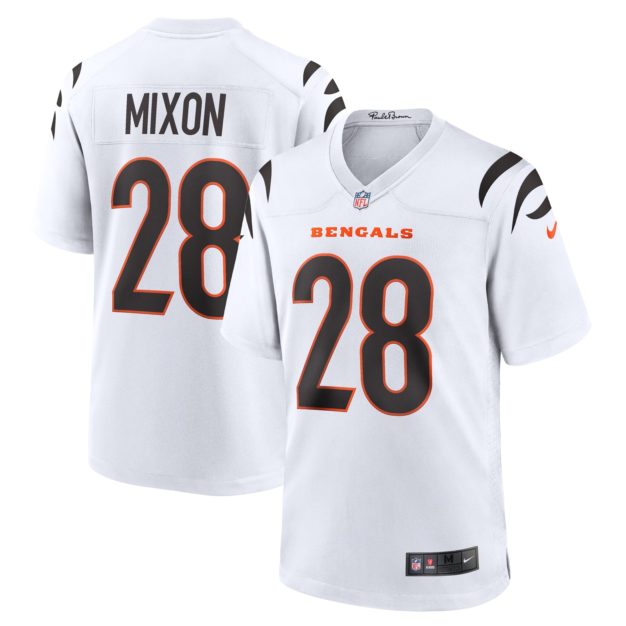 Joe Mixon Cincinnati Bengals Nike Away Game Player Jersey   White