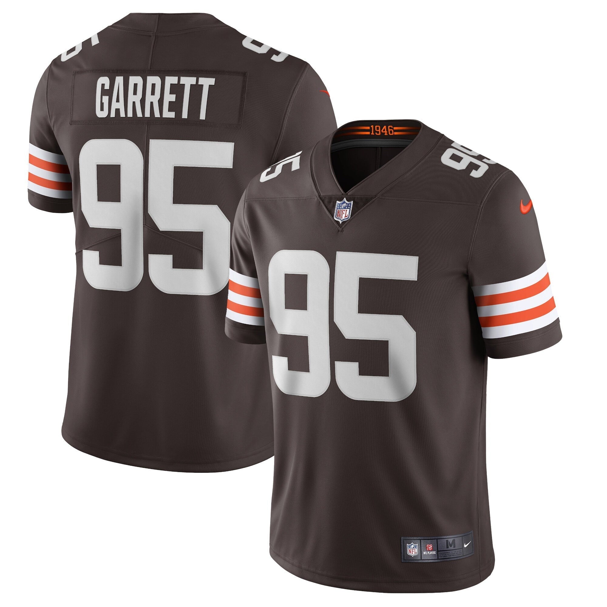 Men s Nike Myles Garrett Brown Cleveland Browns Vapor Limited Jersey