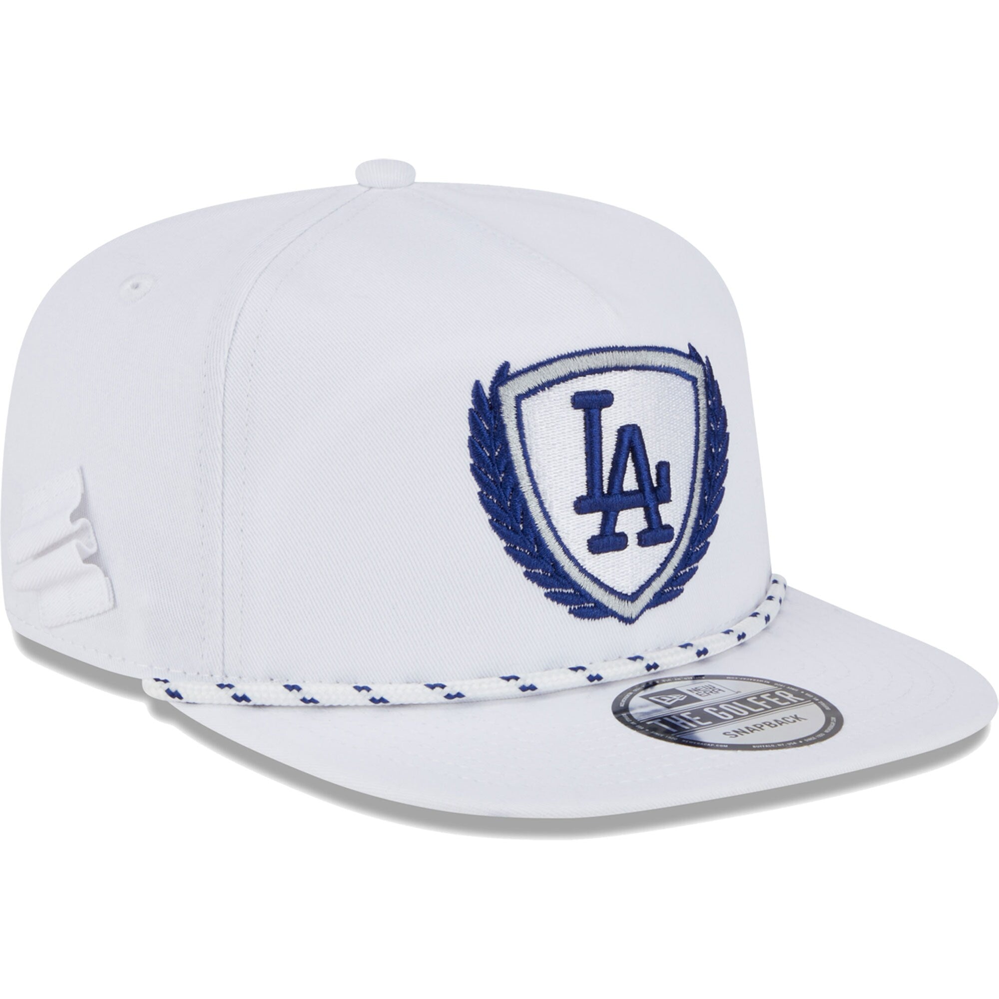 Los Angeles Dodgers New Era Golfer Tee 9FIFTY Snapback Hat - White