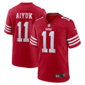 Men s Nike Brandon Aiyuk Scarlet San Francisco 49ers Team Player Game Jersey