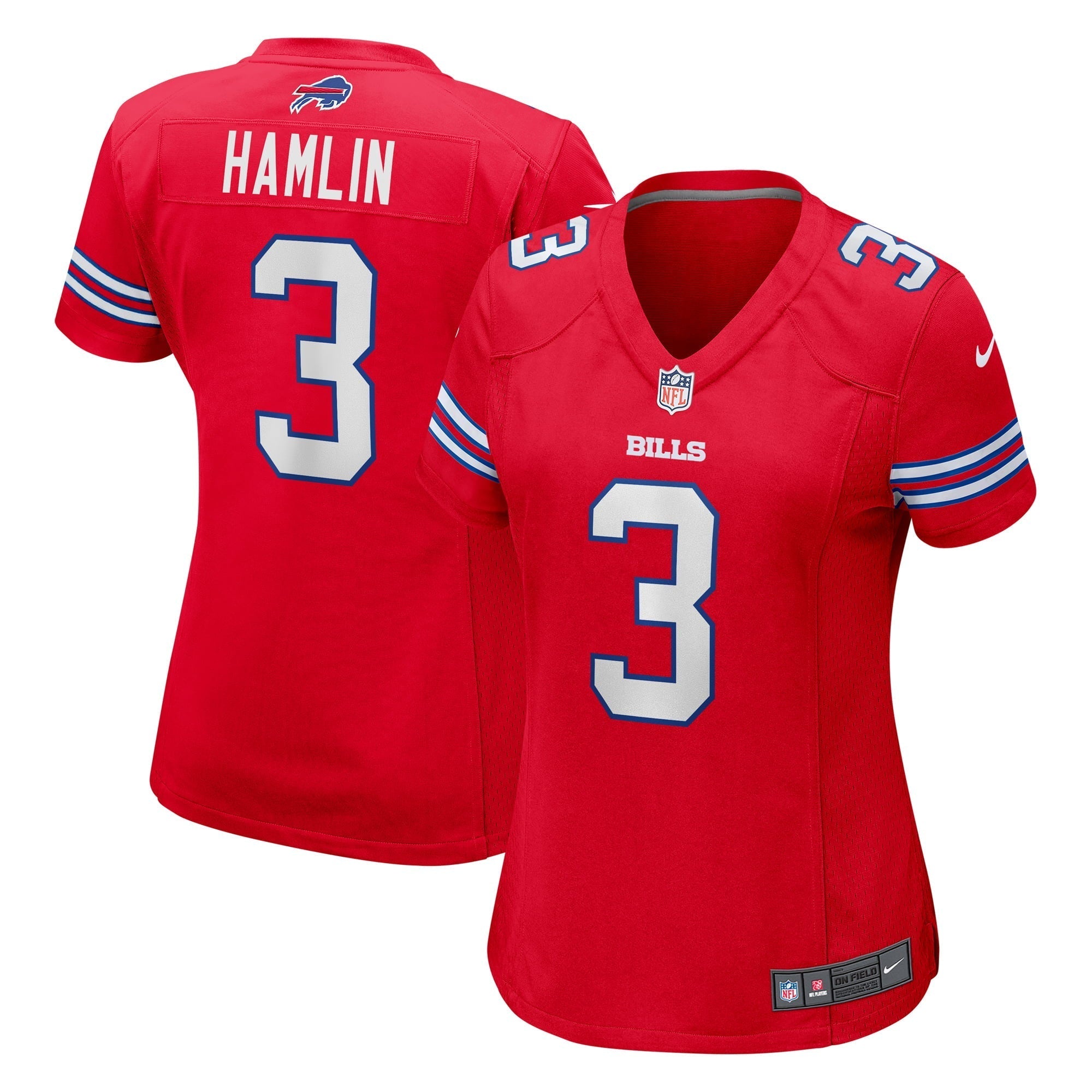 Women s Nike Damar Hamlin Red Buffalo Bills Alternate Game Jersey
