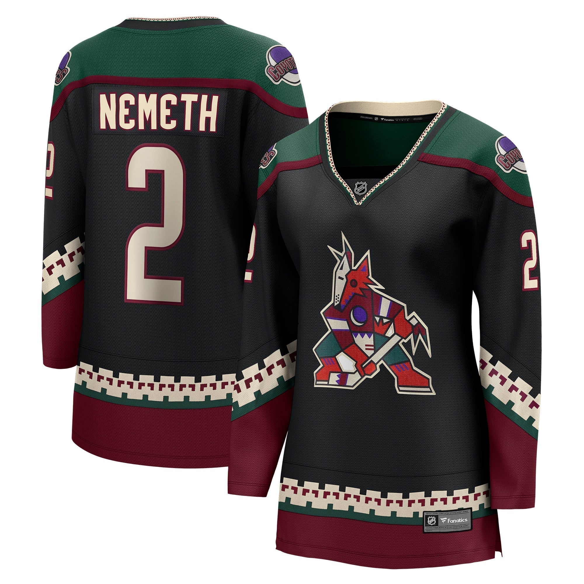 Women's Fanatics Branded Patrik Nemeth Black Arizona Coyotes Home Breakaway Player Jersey