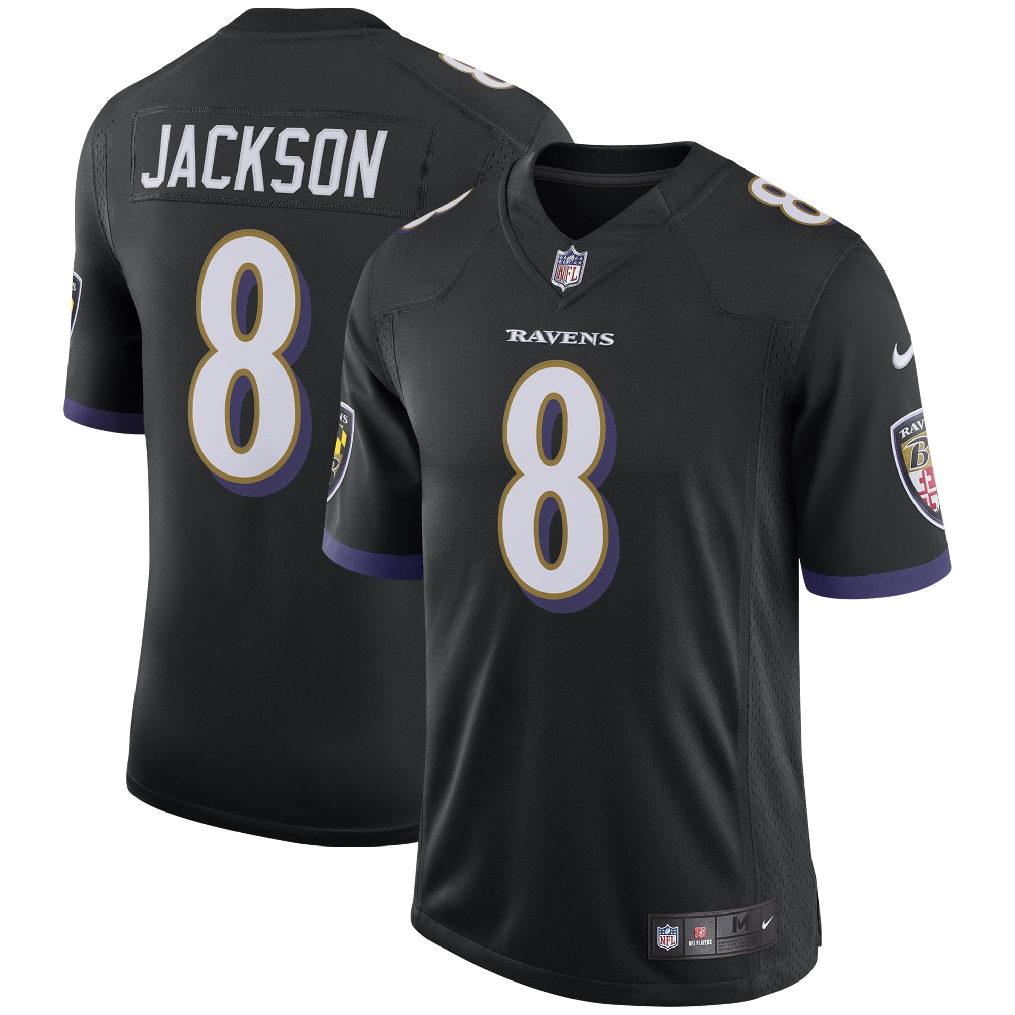 Lamar Jackson Baltimore Ravens Nike Speed Machine Limited Jersey   Black