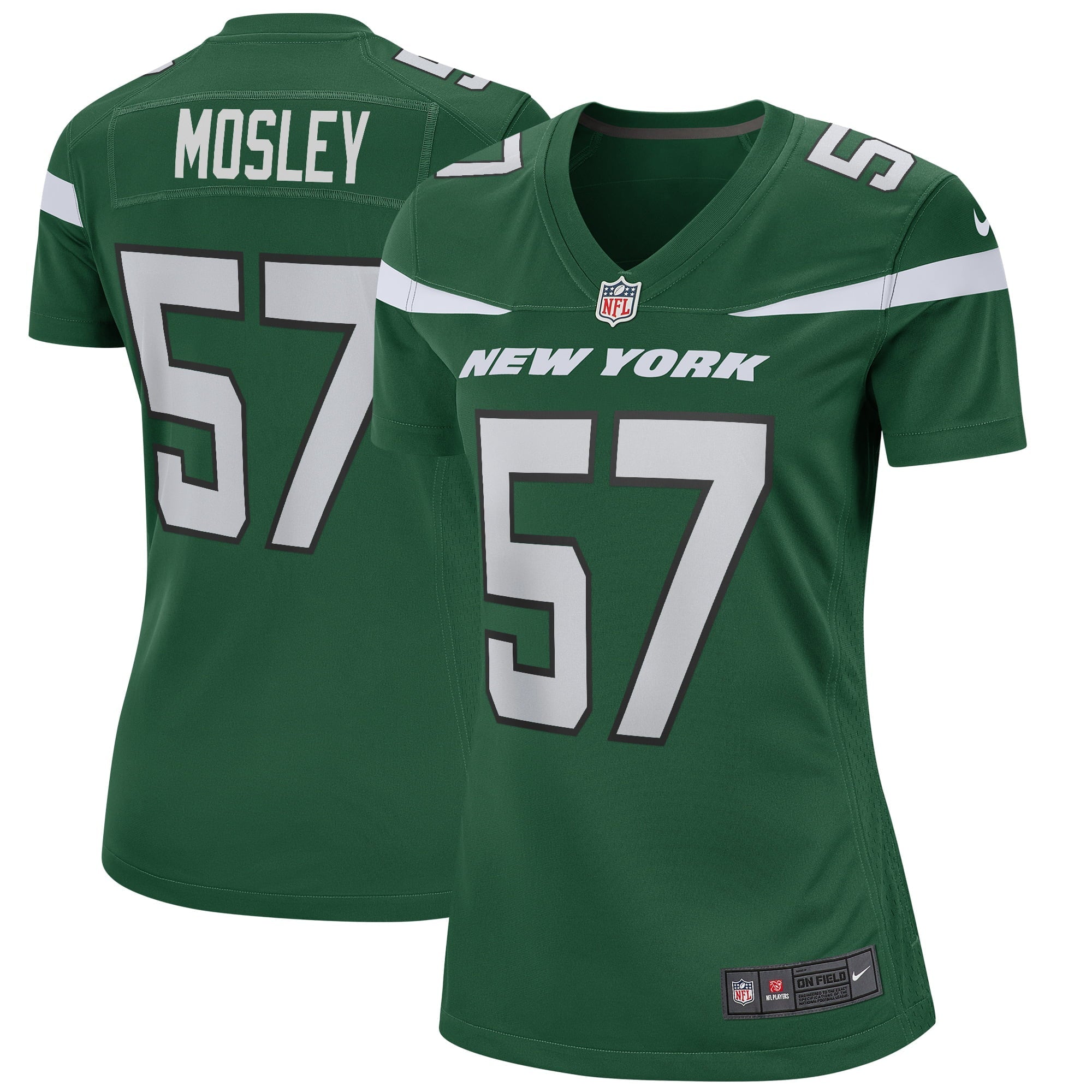 Women s Nike C.J. Mosley Gotham Green New York Jets Game Player Jersey
