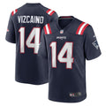 Men s Nike Tristan Vizcaino Navy New England Patriots Home Game Player Jersey