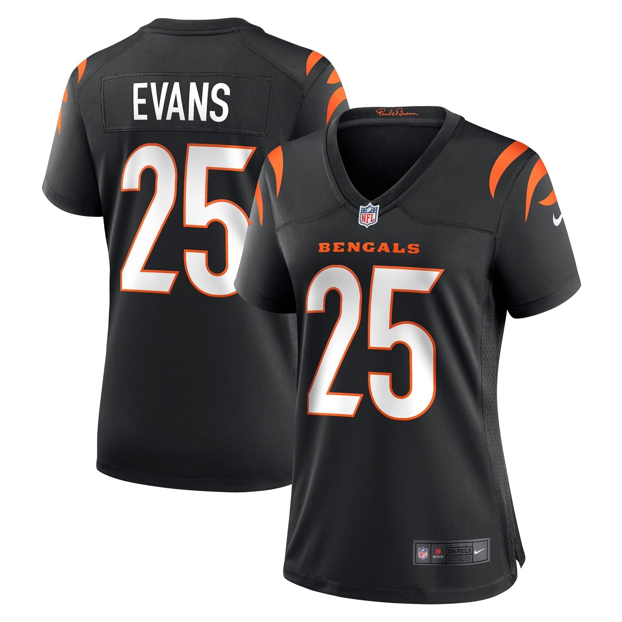 Women s Nike Chris Evans Black Cincinnati Bengals Game Jersey