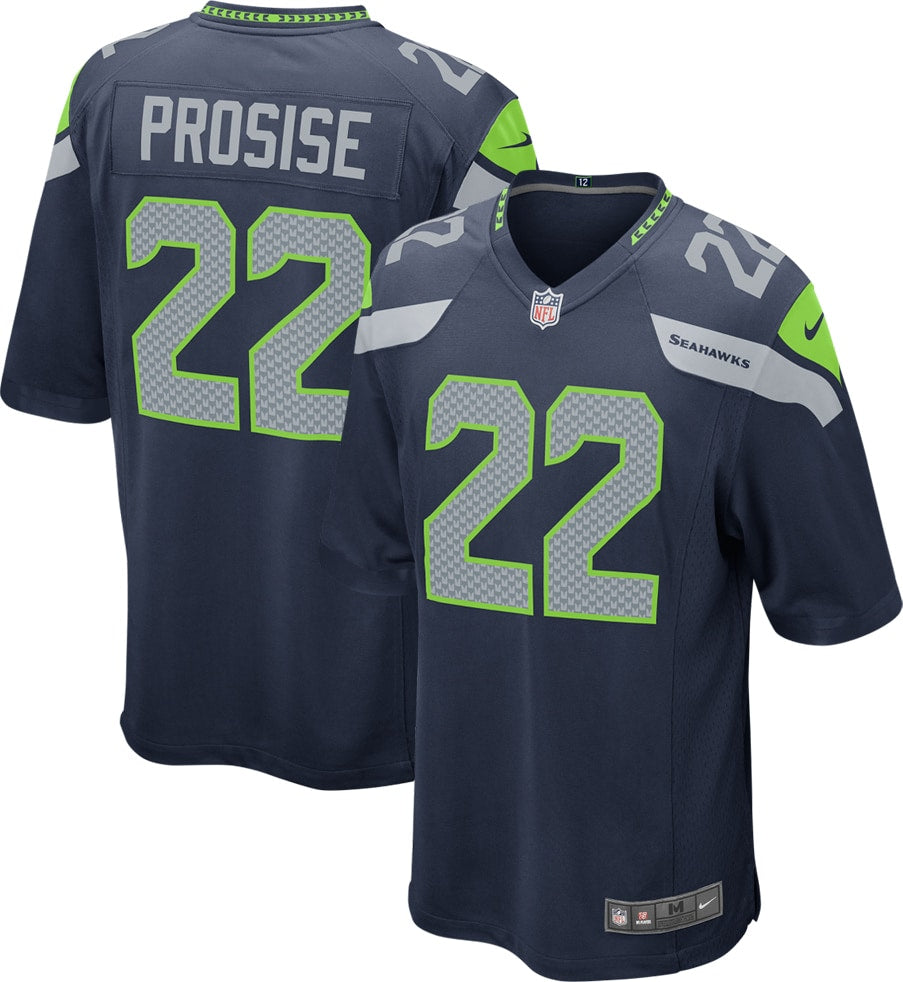 C.J. Prosise Seattle Seahawks Nike Youth Game Jersey College Navy