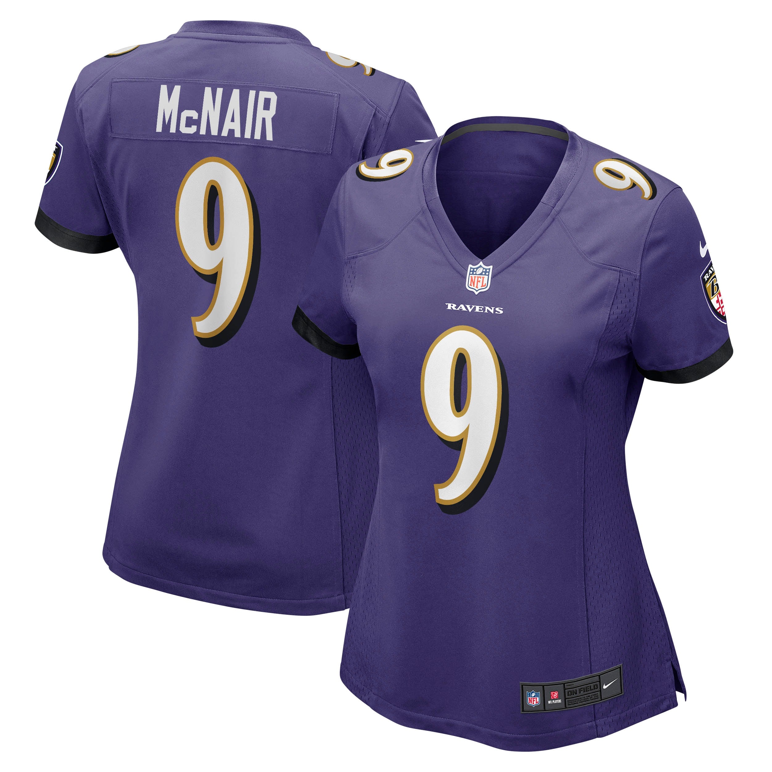 Steve McNair Baltimore Ravens Nike Women s Game Retired Player Jersey   Purple