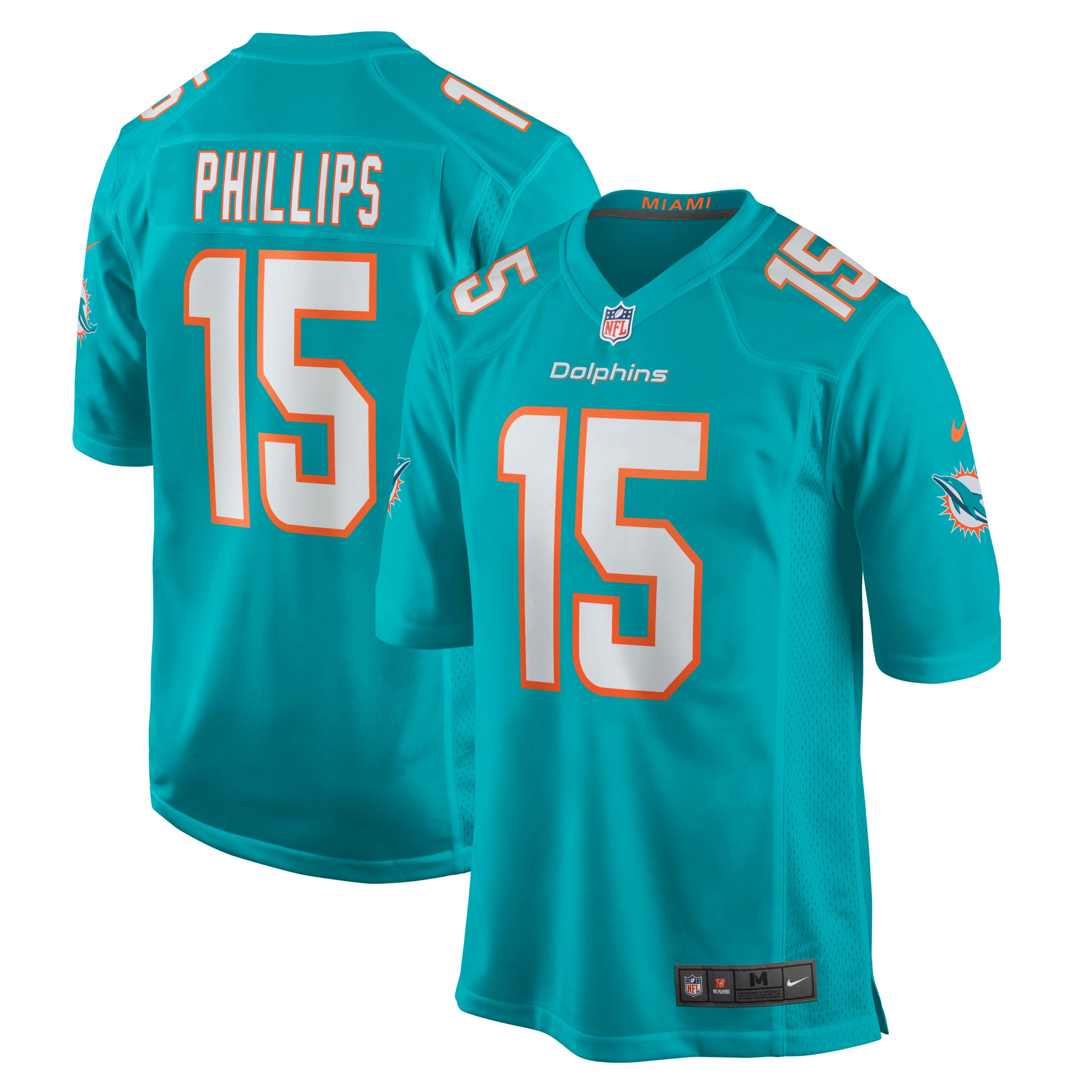 Jaelan Phillips Miami Dolphins Nike Game Player Jersey   Aqua
