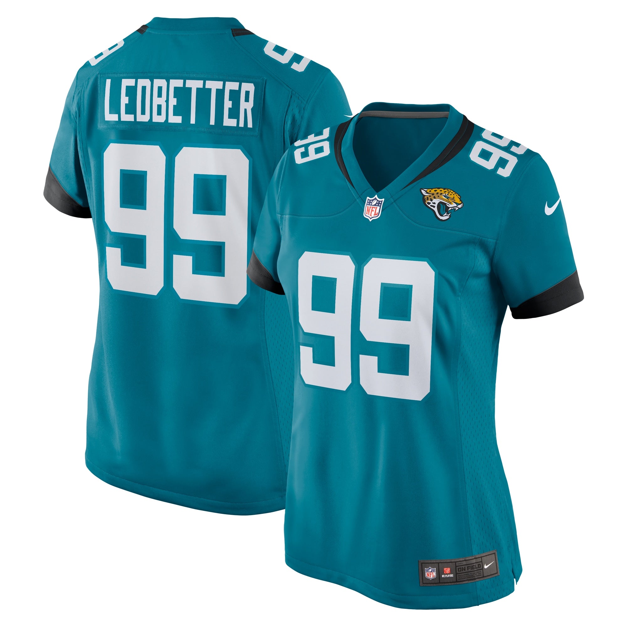 Jeremiah Ledbetter Jacksonville Jaguars Nike Women s Home Game Player Jersey   Teal