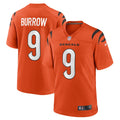 Men s Nike Joe Burrow Orange Cincinnati Bengals Game Jersey