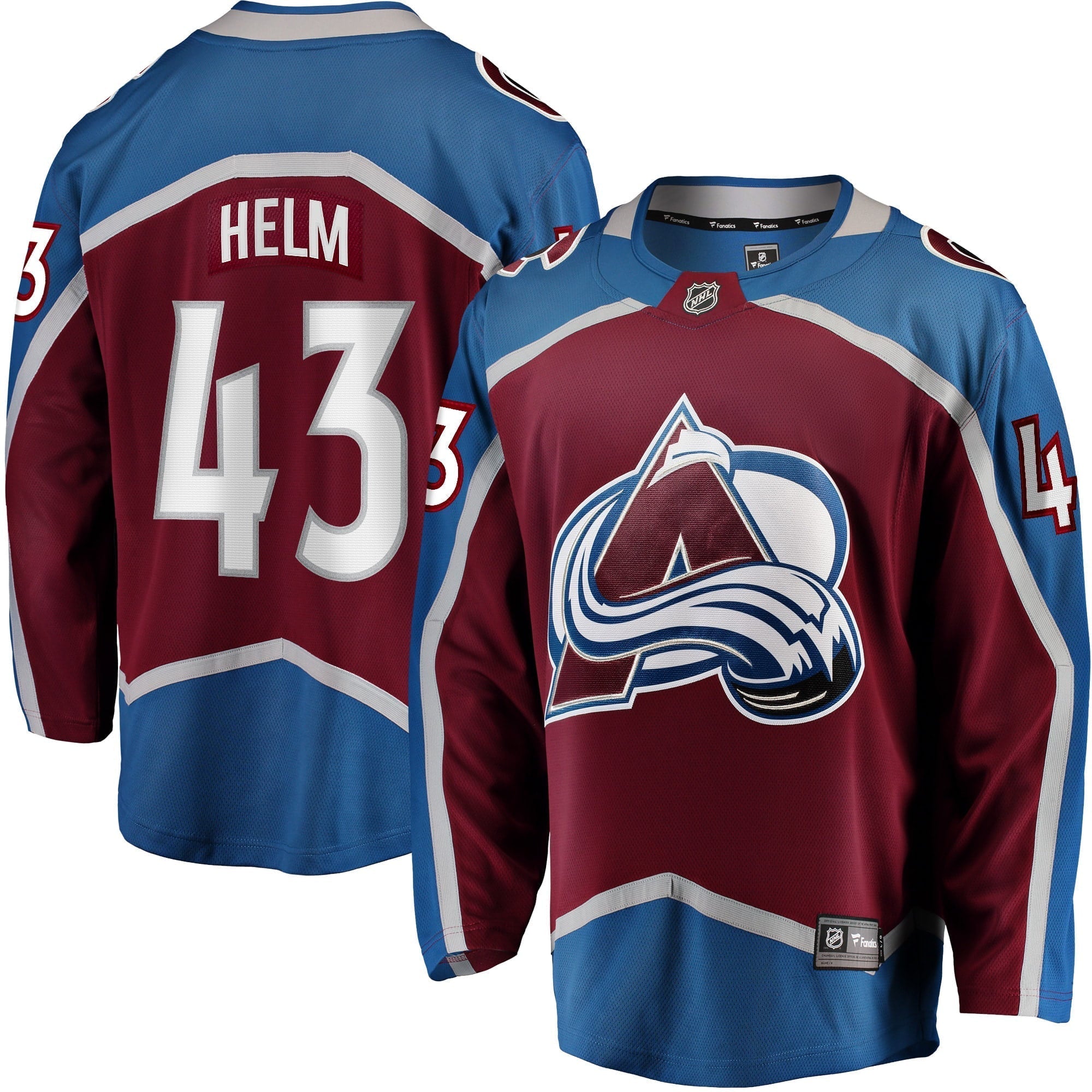 Men's Fanatics Branded Darren Helm Burgundy Colorado Avalanche Home Breakaway Player Jersey
