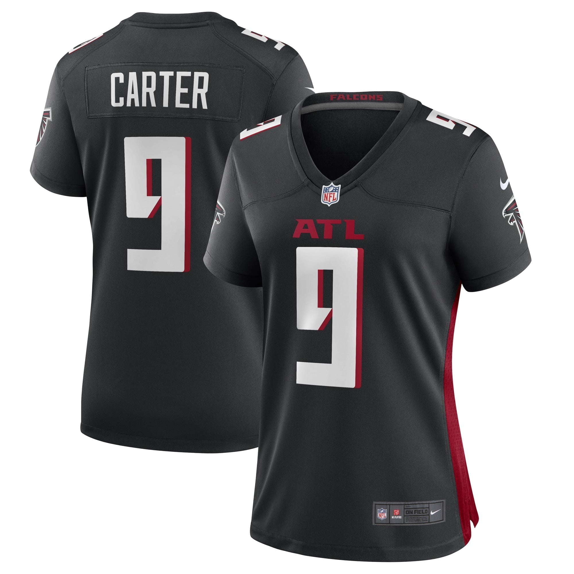 Women s Nike Lorenzo Carter Black Atlanta Falcons Game Player Jersey