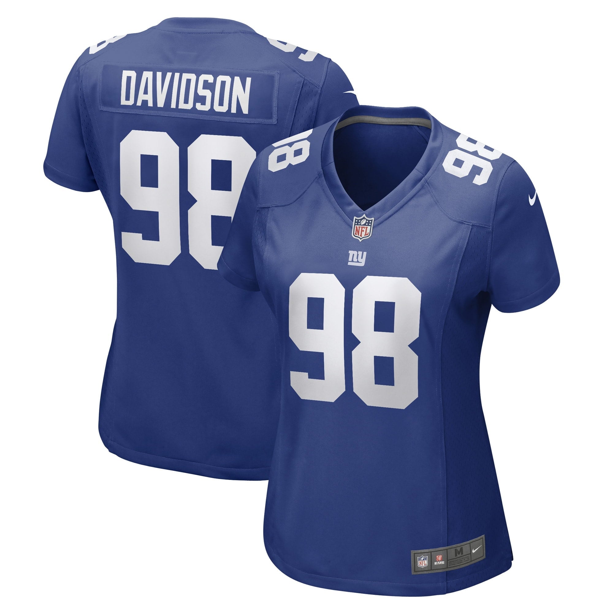 Women s Nike D.J. Davidson Royal New York Giants Game Player Jersey