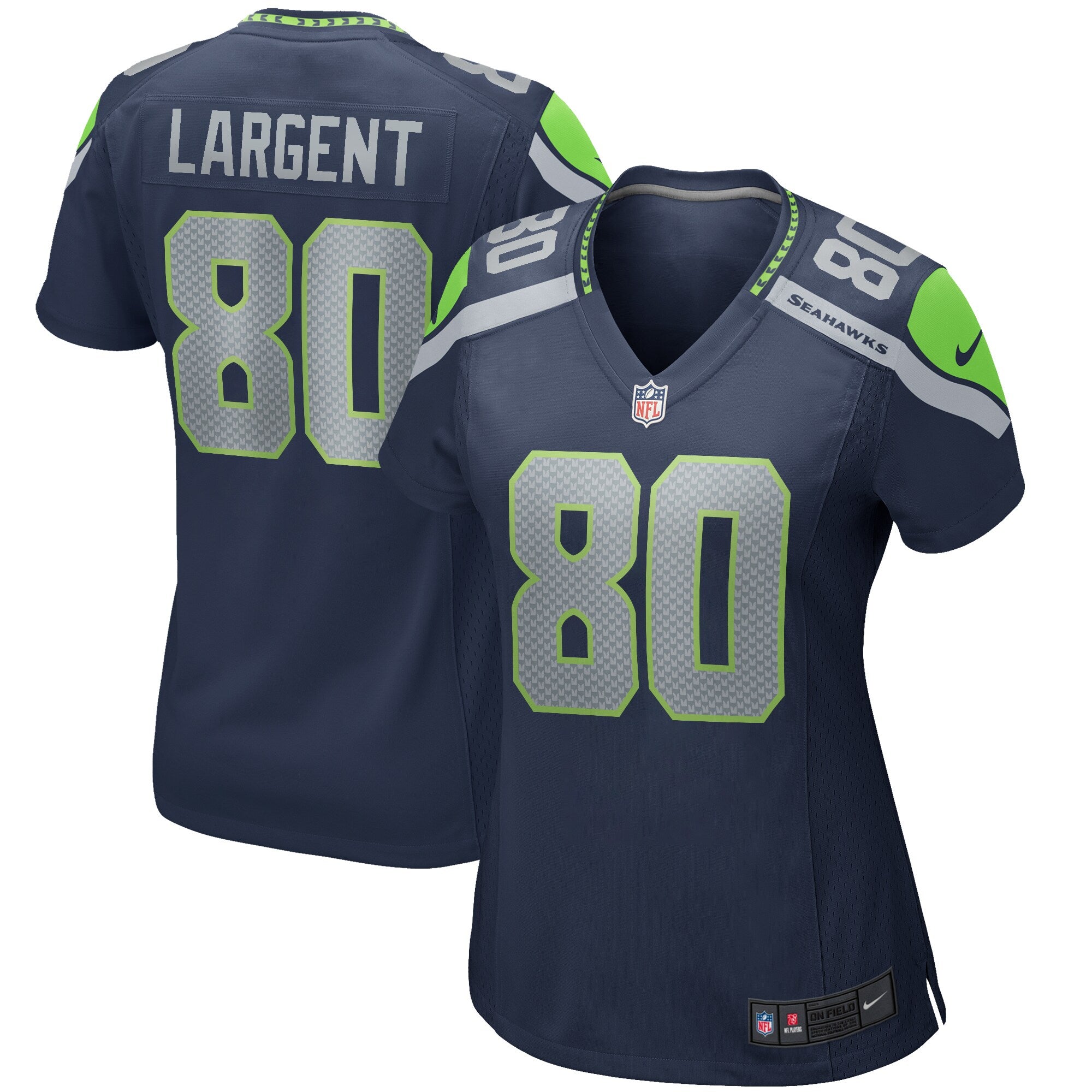 Steve Largent Seattle Seahawks Nike Women s Game Retired Player Jersey College Navy
