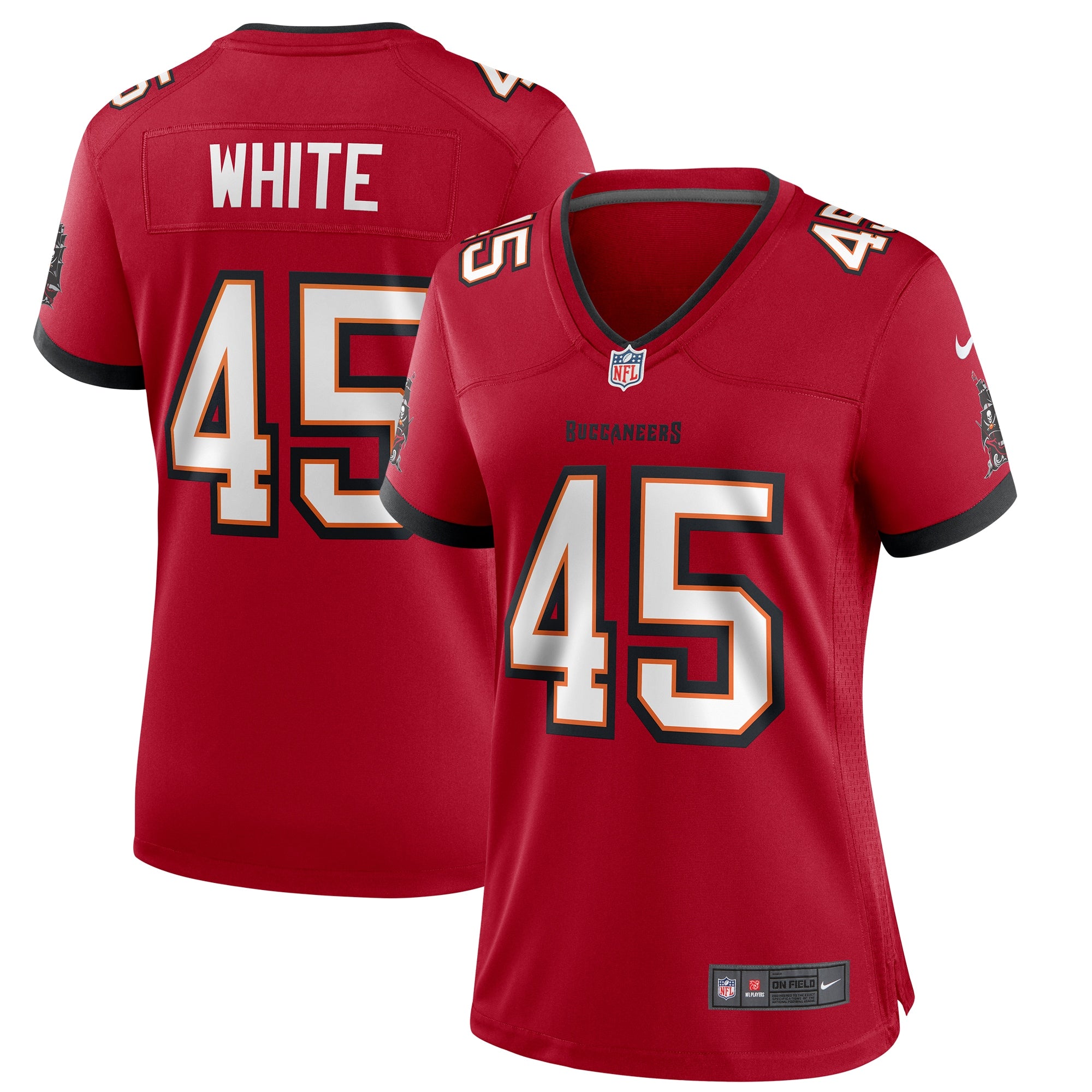 Devin White Tampa Bay Buccaneers Nike Women s Game Player Jersey   Red