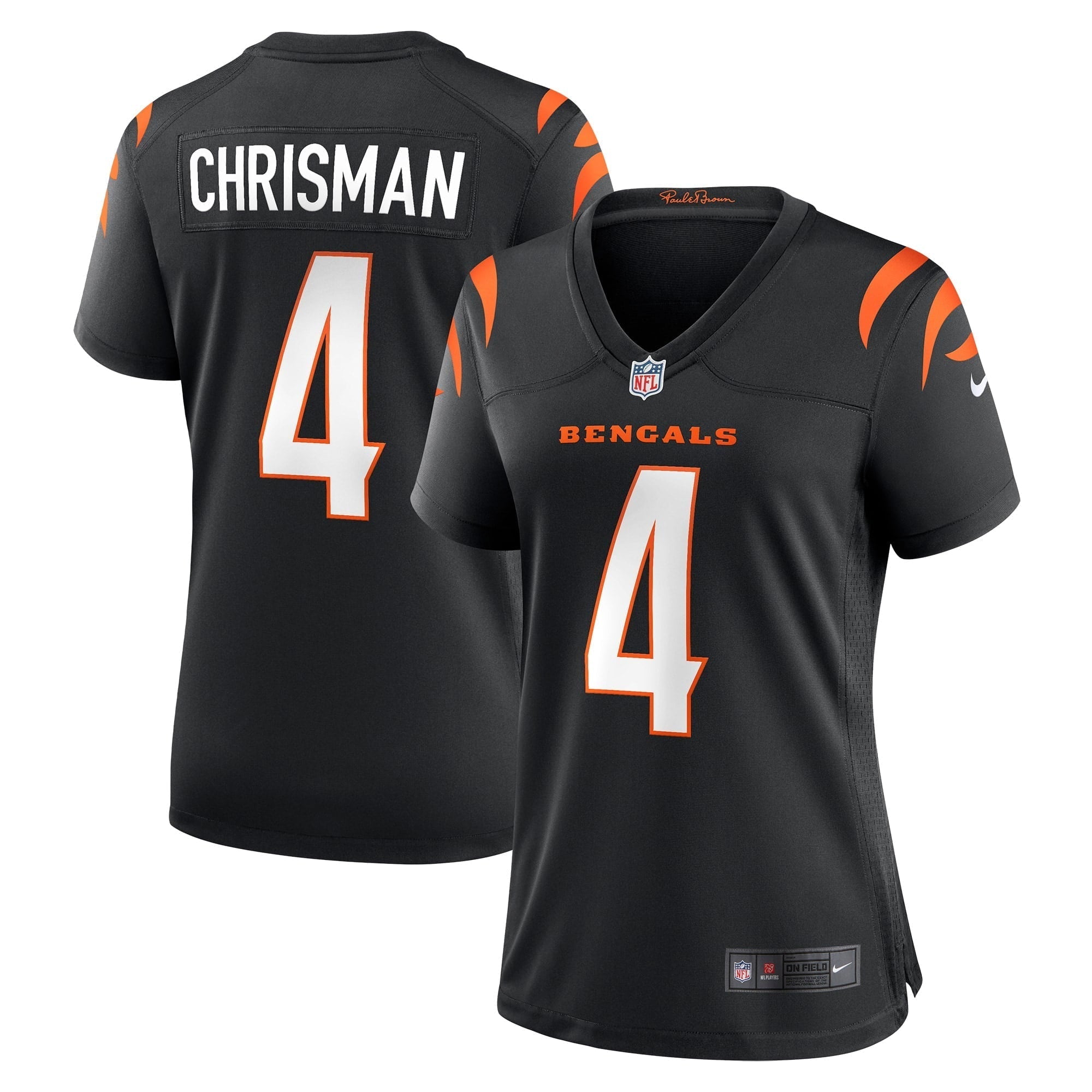 Women s Nike Drue Chrisman Black Cincinnati Bengals Game Jersey