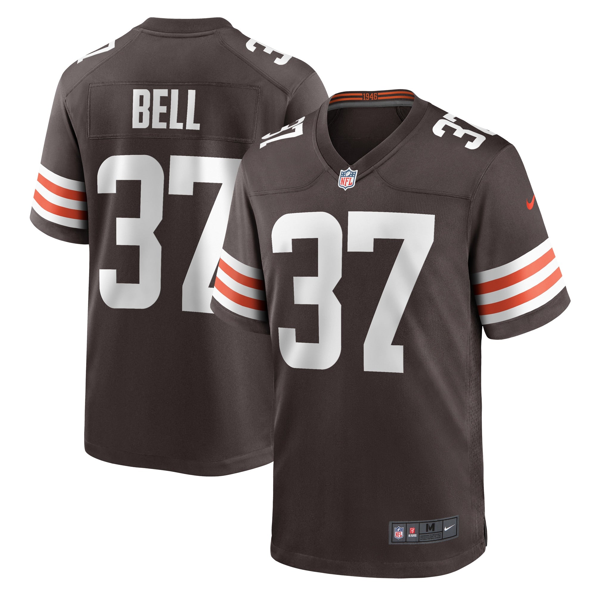 D Anthony Bell Cleveland Browns Nike Game Player Jersey   Brown