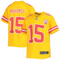 Youth Kansas City Chiefs Patrick Mahomes Inverted Team Game Jersey Gold