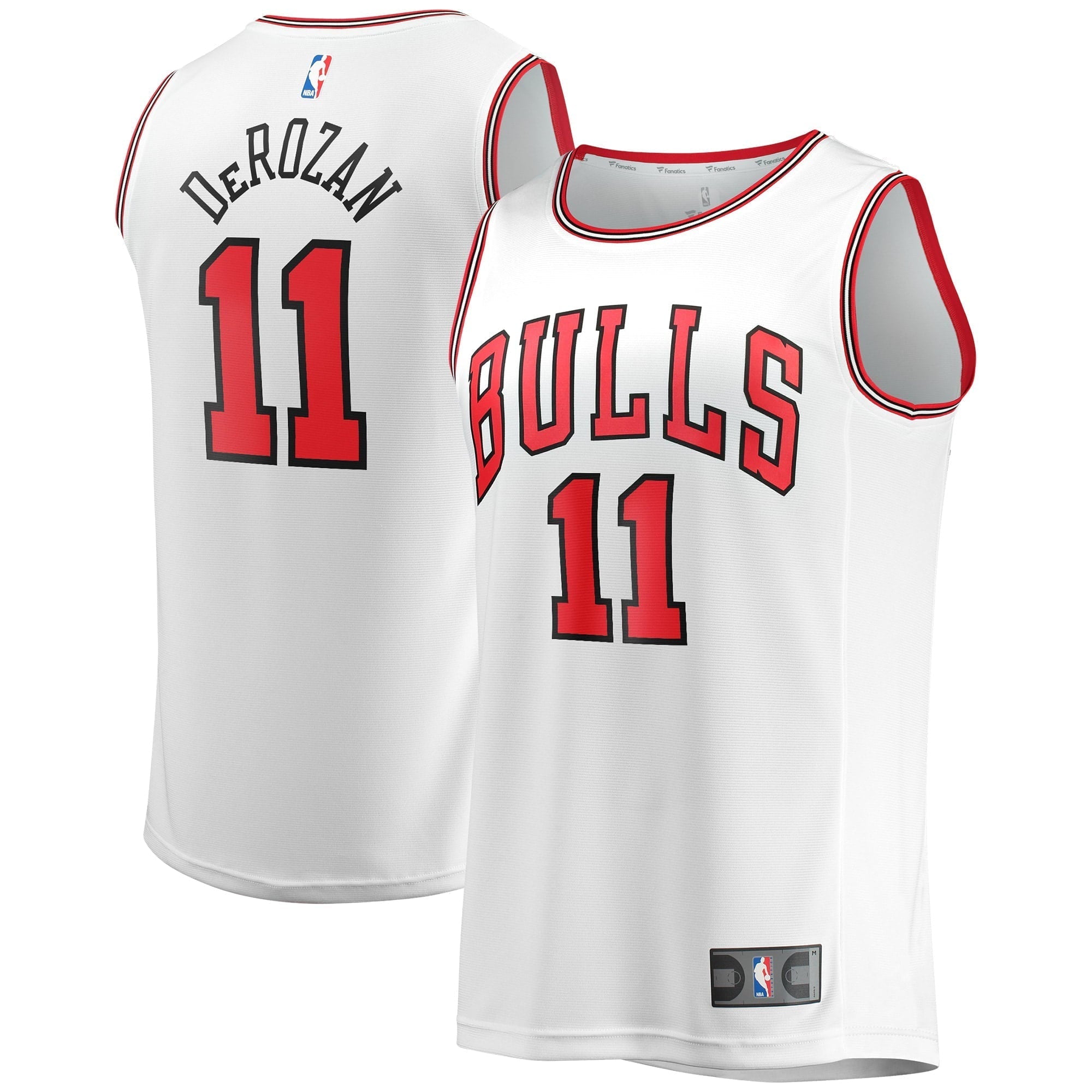 Men's Fanatics Branded DeMar DeRozan White Chicago Bulls Fast Break Replica Jersey - Association Edition