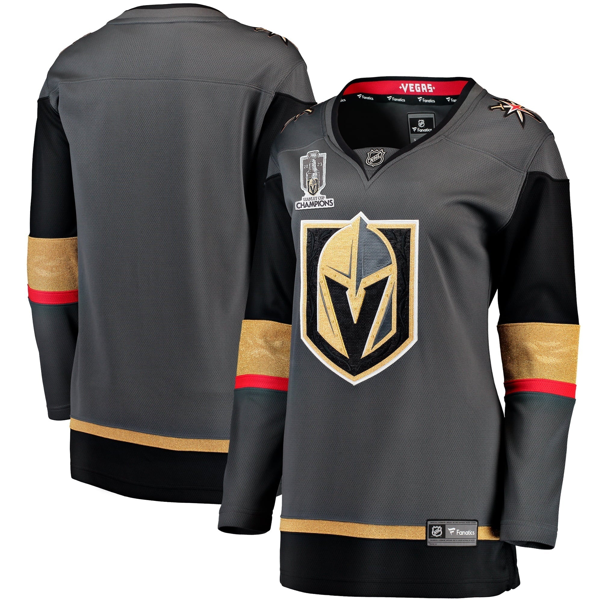 Women's Fanatics Branded Black Vegas Golden Knights 2023 Stanley Cup Champions Alternate Breakaway Jersey