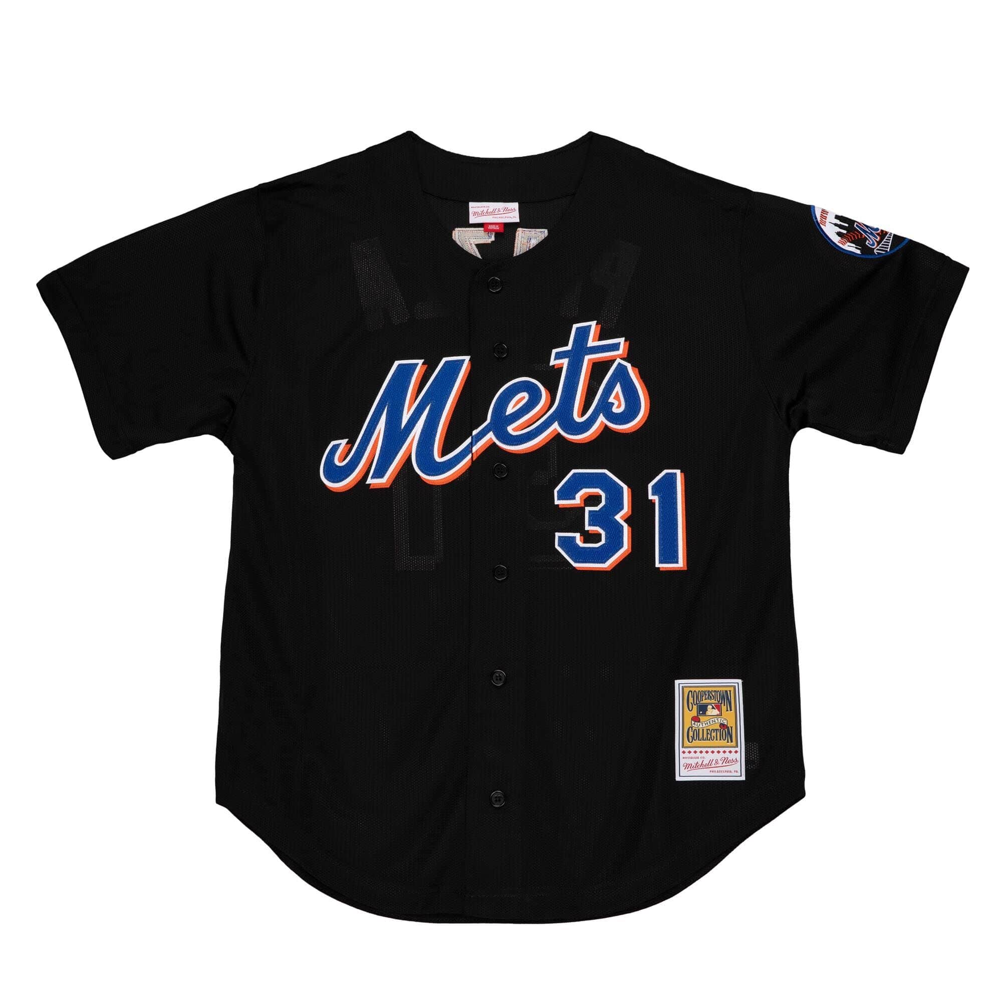 Authentic Mike Piazza New York Mets 2000 Button Front Jersey