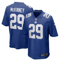 Men s Nike Xavier McKinney Royal New York Giants Game Jersey