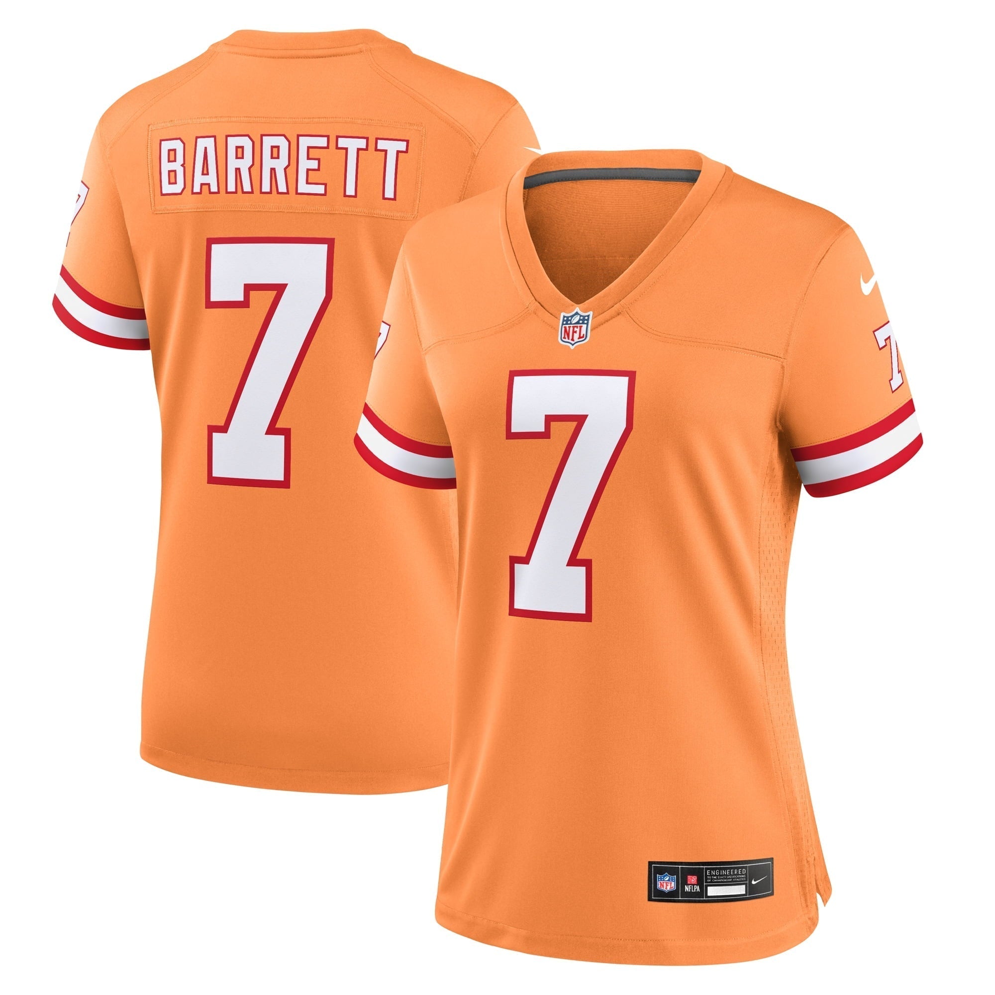 Women s Nike Shaquil Barrett Orange Tampa Bay Buccaneers Throwback Game Jersey