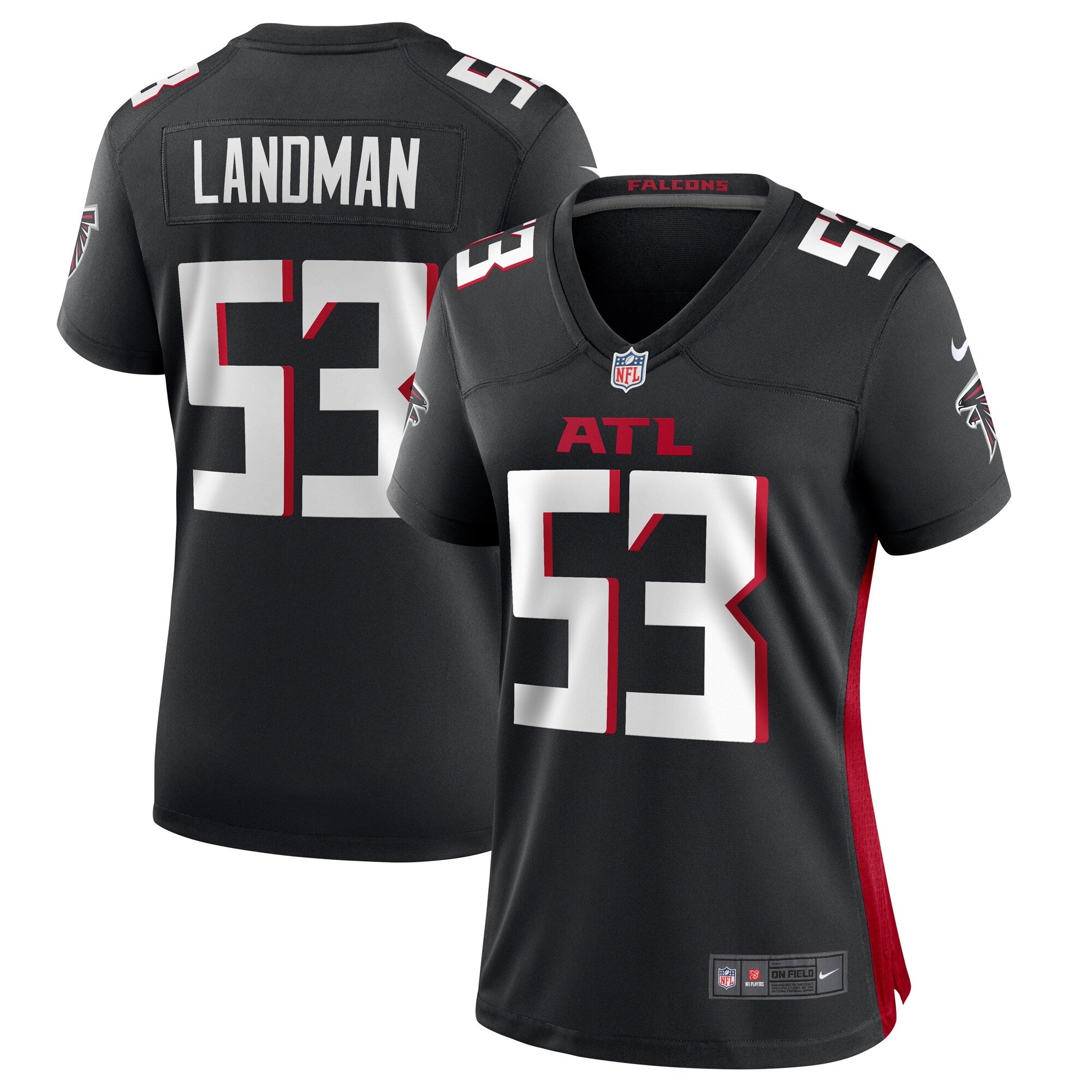 Nate Landman Atlanta Falcons Nike Women s Team Game Jersey    Black