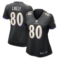 Women s Nike Isaiah Likely Black Baltimore Ravens Alternate Game Jersey