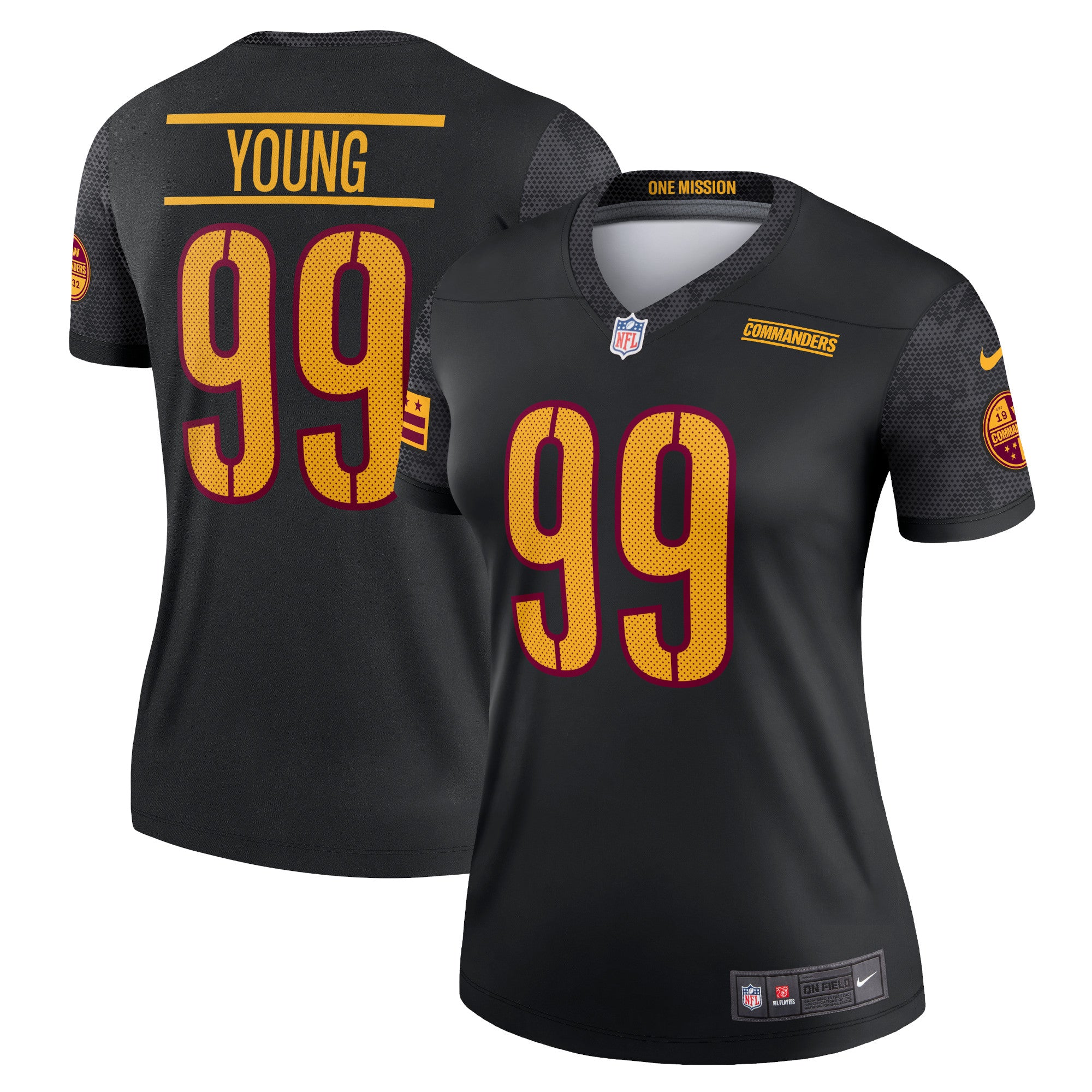 Chase Young Washington Commanders Nike Women s Alternate Legend Jersey   Black